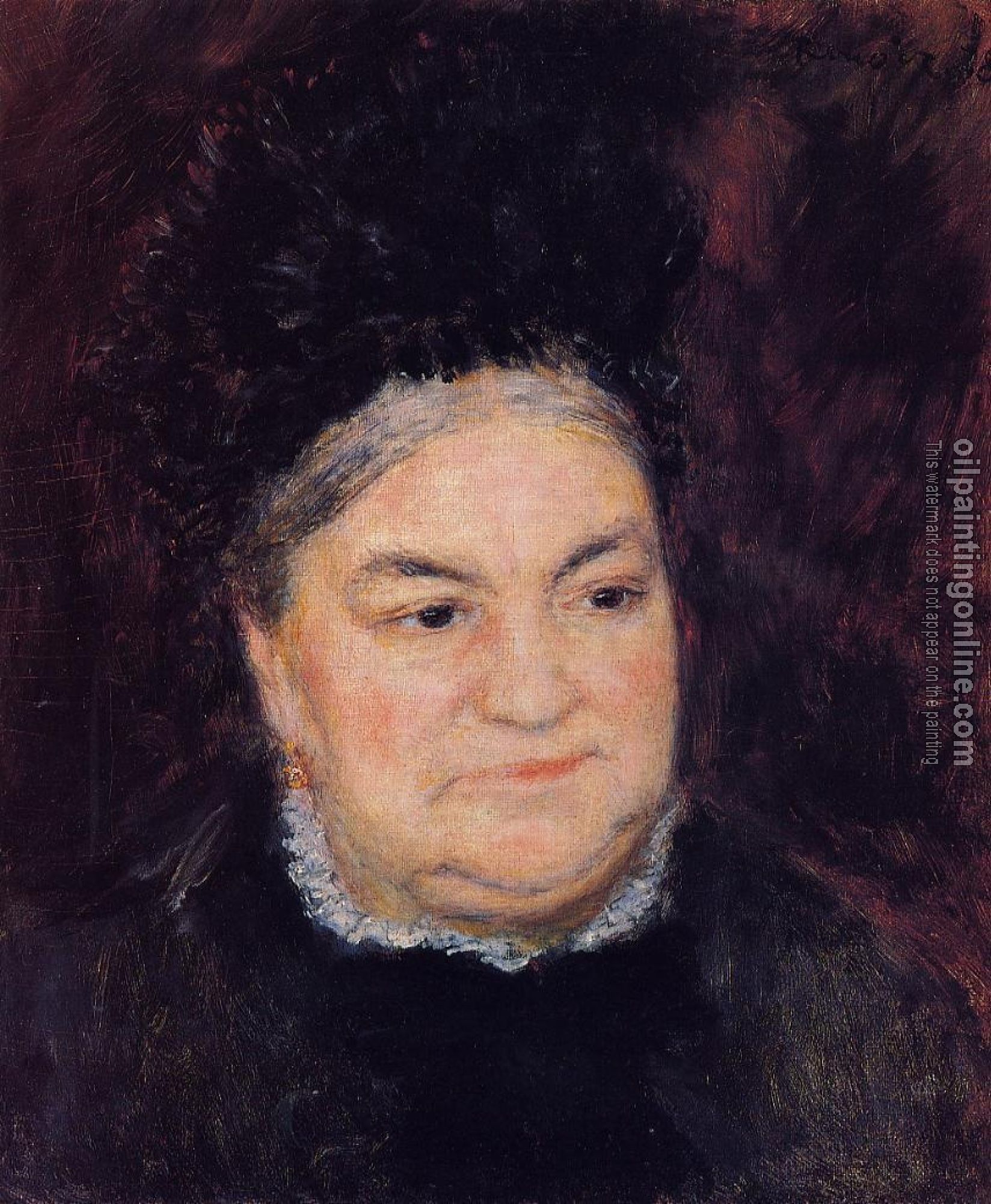 Renoir, Pierre Auguste - Portrait of an Old Woman, Madame le Coeur